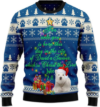 Ugly Christmas Sweaters for Women - Polar Bear Christmas Mens Sweater Xmas Holiday Crew Neck Shirt55 Bear01 - Thegiftio UK