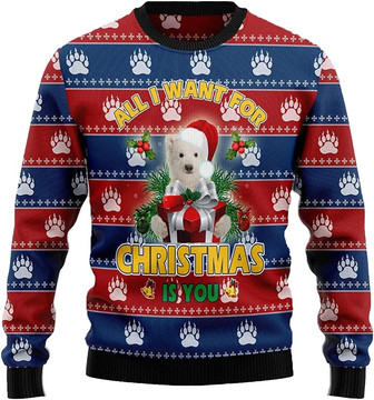 Ugly Christmas Sweaters for Women - Polar Bear Christmas Mens Sweater Xmas Holiday Crew Neck Shirt55 Bear03 - Thegiftio UK