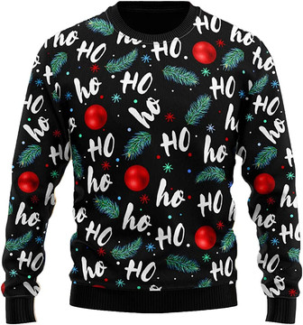 Ugly Christmas Sweaters for Women - Funny Santa Claus Xmas Mens Sweater Xmas Holiday Crew Neck Shirt86 Santa05 - Thegiftio UK