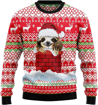 Ugly Christmas Sweaters for Women - Funny Sloth Crazy Mens Sweater Xmas Holiday Crew Neck Shirt57 Sloth05 - Thegiftio UK