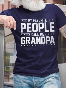 My Favorite People Call Me Grandpa Mens T-shirt - Thegiftio UK
