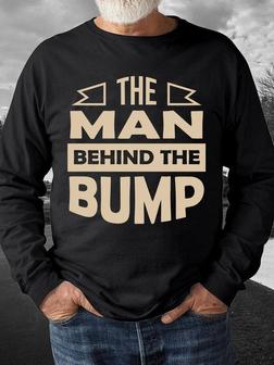The Man Behind The Bump Mens Sweatshirt - Thegiftio UK