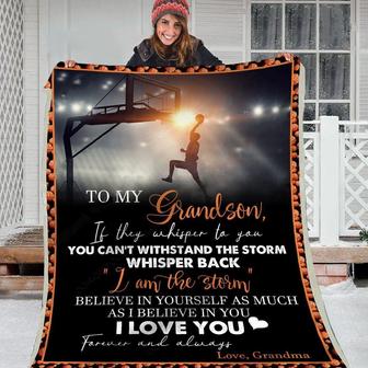 Gift Blanket For Grandson-Forever & Always - Seseable