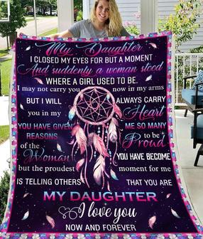 Mom To My Daughter Blanket - Dream Catcher Blanket | Seseable CA