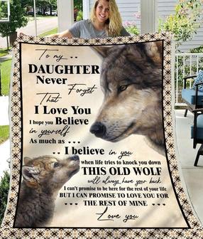 Blanket For Daughter-I Love You I Hope You Believe - Seseable