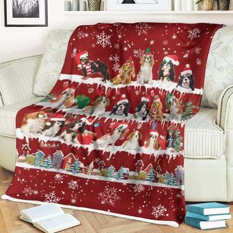 Cavalier King Charles Spaniel Merry Christmas Noel Blanket Gift For Dog Lovers, Gift For Christmas, Birthday Gift - Seseable