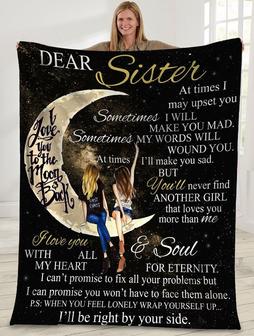 Dear Sister I Love You To The Moon And Back Sisters - Seseable