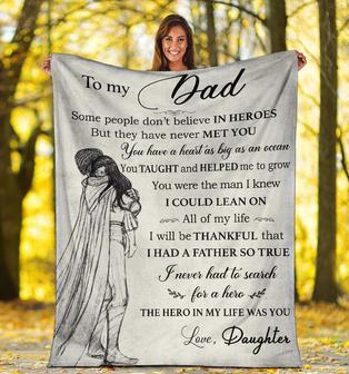 For My Dad,The Hero In My Life Was You- Blanket - Seseable