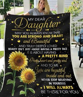 Gift Blanket For Daughter-Beautiful Daughter - Seseable