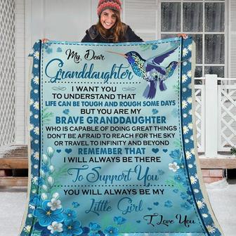 Gift Blanket For Granddaughter-My Brave Granddaughter - Seseable