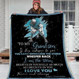 Gift Blanket For Grandson-Forever And Always - Seseable