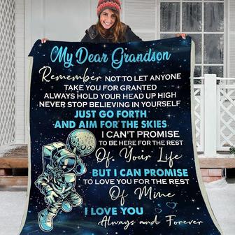 Gift Blanket For Grandson-Promise To Love You - Seseable
