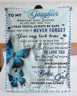 Gift For Daughter From Mom-I Love You Forever And Always Blanket | Seseable CA
