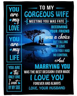 Gift For Gorgeous Wife-You Are My Love,You Are My Life-Personalized Blanket,Valentine'S Gift - Seseable