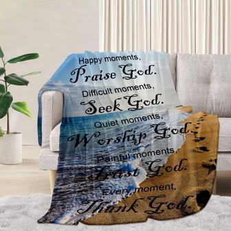 Mayakaka Prayer Healing and Faith - Religious Inspirational Blankets, Bible Verse Soft Throw Blanket - Seseable