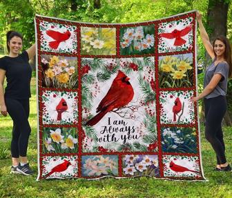 Memorial Blanket - Cardinal Memorial Blanket, Cardinal Bird I Am Always With You | Seseable CA