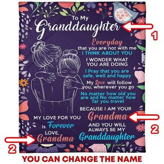 To My Granddaughter | Blanket - Seseable