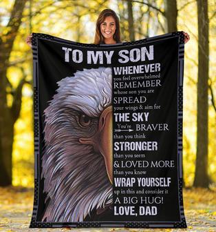 To My Son - Whenever You Feel Overwhelmed, Eagle Blanket - Seseable