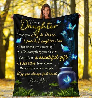 Your Life Is A Beautiful Gift Daughter - Blanket - Seseable