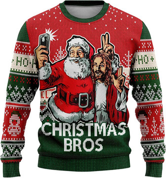 Dackely 3D Ugly Christmas Sweater For Men and Women - Funny and Dirty Graphic Crewneck Sweatshirt - Ugliest Sweater Ever - Thegiftio UK