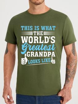 This Is What The World's Greatest Grandpa Looks Like Men's T-shirt - Thegiftio UK