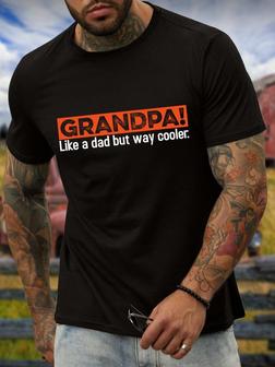 Grandpa Like A Dad But Way Cooler Men's T-shirt - Thegiftio UK