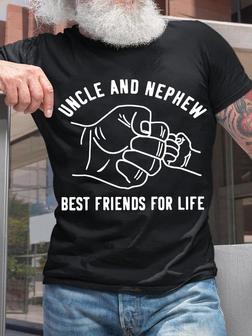 Men's Uncle & Nephew Best Friends For Life Loose Casual T-shirt - Thegiftio UK