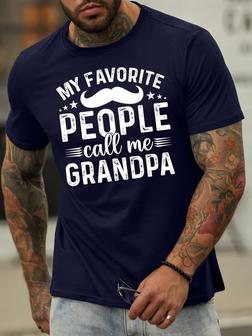 My Favorite People Call Me Grandpa Men's T-shirt - Thegiftio UK