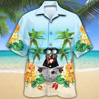 Rottweiler Dog Lovers Beach Hawaiian Shirt - Seseable