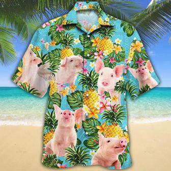 Pig Lovers Pineapple Hawaiian Shirt - Seseable