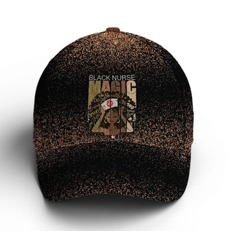 Black Nurse Magic Glitter Style Baseball Cap Hat - Thegiftio UK