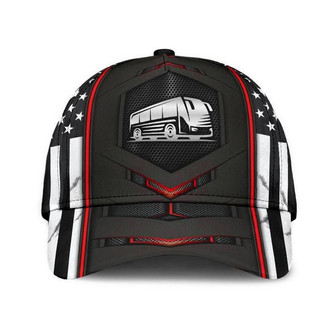 Bus Red Flag Hat Classic Cap Awareness Cap, Unisex Cap, Human Cap, Trending Cap, American Cap - Thegiftio UK