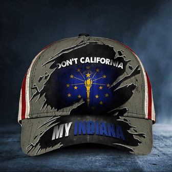 California My Indiana Cap Vintage American Flag Hat Patriotic Indiana Men Bro Gift Hat - Thegiftio UK