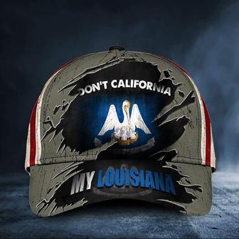 California My Louisiana Cap Vintage American Flag Hat Honor State Of Louisiana Gift Hat - Thegiftio UK