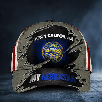 California My Nebraska Hat Vintage USA Flag Cap For Men Honor State Of Nebraska Gift Hat - Thegiftio UK