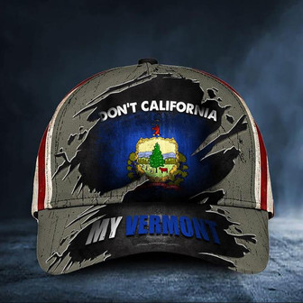 California My Vermont Hat Vintage American Flag Cap Mens Unique Gift For Brothers Hat - Thegiftio UK