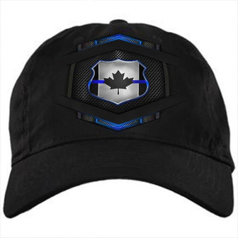 Canada Thin Blue Line Badge Baseball Hat Thin Blue Line Canadian Flag Cap Hat - Thegiftio UK