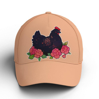 Funny Chicken Countryside Orange Baseball Cap Hat - Thegiftio