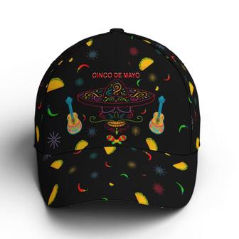 Cinco De Mayo Neon Sugar Skull Baseball Cap Hat - Thegiftio UK