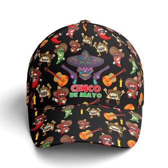 Cinco De Mayo Sugar Skull Chilies Tacos Baseball Cap Hat - Thegiftio UK