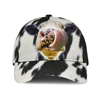 Cow Print Classic Cap Baseball Cap Beef Cattle Hats Cow Trucker Hat Famer Hat Classic Cap - Thegiftio UK