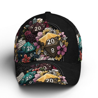 D And D Floral Colorful Flowers Classic Baseball Cap Hat - Thegiftio UK