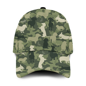 Dachshund Green Camo Hat Classic Cap - Thegiftio UK