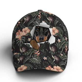 Dachshund Tropical Hawaiian Baseball Cap Hat - Thegiftio