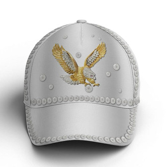 Eagle Metallic Style Baseball Cap Hat - Thegiftio UK