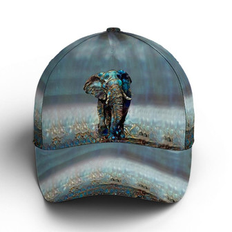 Elephant Glass Texture Style Baseball Cap Hat - Thegiftio UK