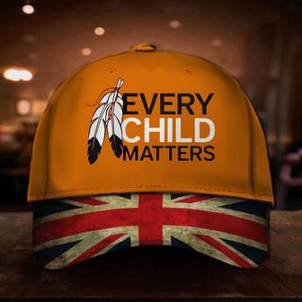 Every Child Matters Uk Flag Hat Orange Shirt Day Movement United Kingdom Cap Hat - Thegiftio UK