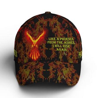 Fantastic Baseball Cap For Phoenix Lovers Fire Pattern Hat - Thegiftio UK