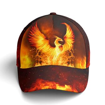 Fire Phoenix Flame With Sparkle Baseball Cap Hat - Thegiftio UK