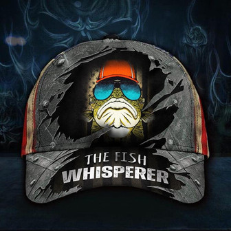 The Fish Whisperer American Flag Cap Funny Hats For Men Gifts For Fishing Lovers Hat - Thegiftio UK